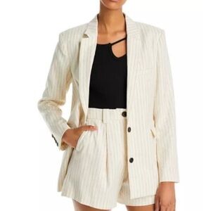 Rails Stanton Pinstripe Blazer Size Small
- Linen Cotton Blend